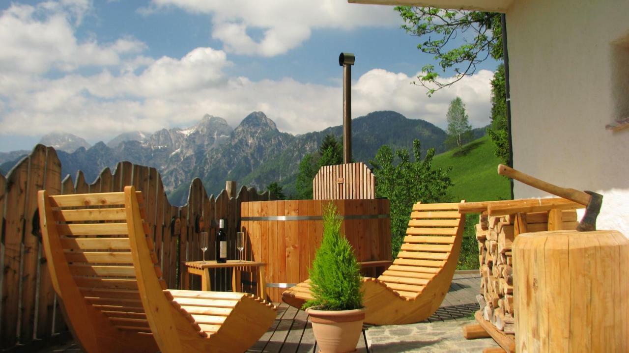 Holiday Chalet "Alpine Dreams" With Private Wellness Solčava Exteriör bild